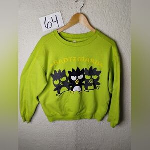 Badtz Maru Sweatshirt Womens Medium Crew Neck Fleece Sweater Sanrio Ladies